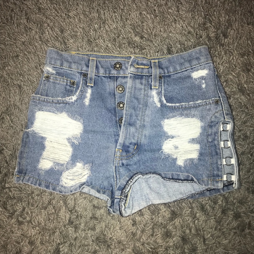 High waisted shorts